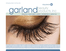 Tablet Screenshot of garlandbeautyproducts.com